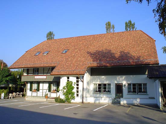 Rück- und Aufbau nach Totalschaden, Restaurant Rössli, zum staubigen Esel, Mattstetten